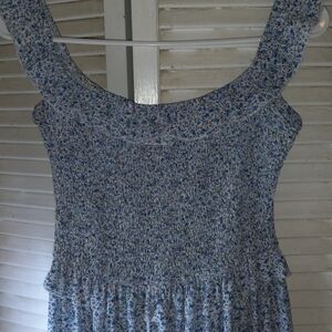 SHEIN Blue Floral Maxi Dress